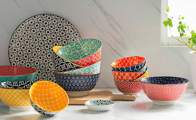Colorful Delights: Exploring Dowan's Ceramic Cereal Bowls