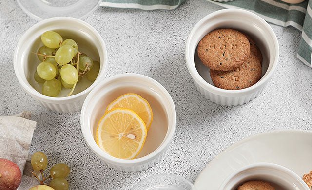 Elevate Your Table with Dowan's Elegant and Stackable Square Ramekin Set - Dowan®