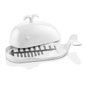 white butter dish, white butter dish with lid, butter dish with lid ceramic