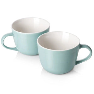 White Coffee Mug Set - Set of 2 -