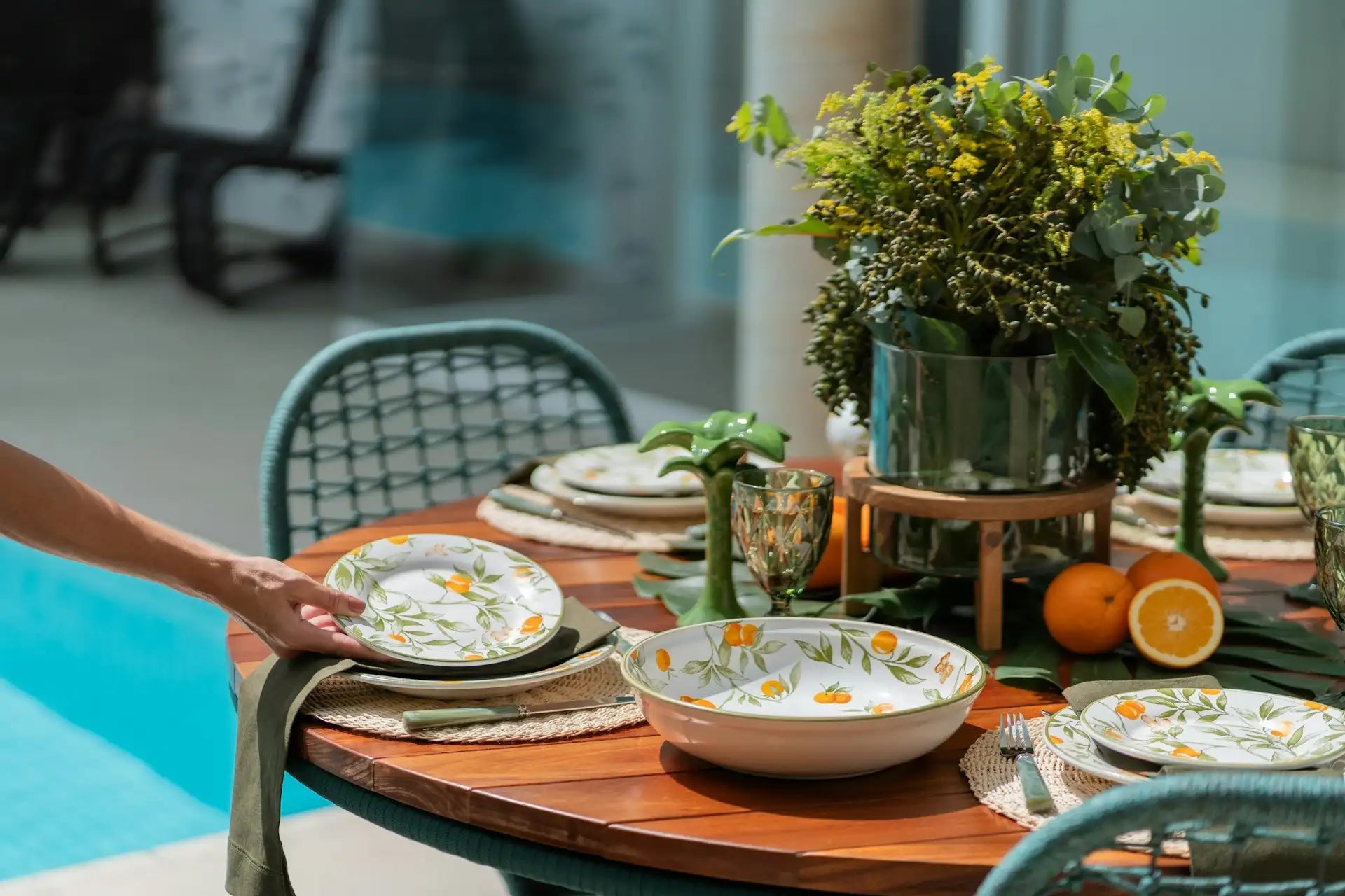 Porcelain Dinner Sets -  Outdoor