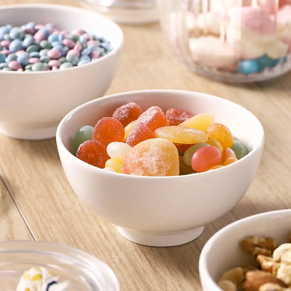 Wedding White Porcelain Small Cereal Bowls - Set of 8 - Thumbnail 2