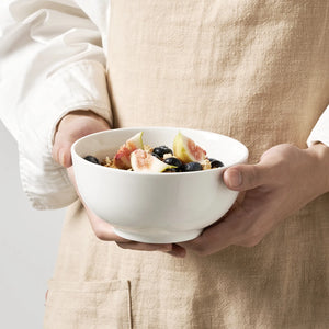 Wedding White Porcelain Soup Bowls - Set of 4