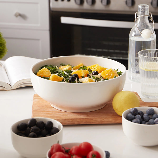 Wedding White Porcelain Pasta Bowls - Set of 2