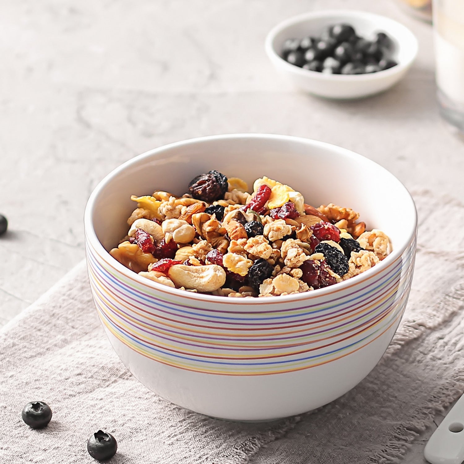 Colorful Deep Cereal Bowls - Set of 4 - Thumbnail 2
