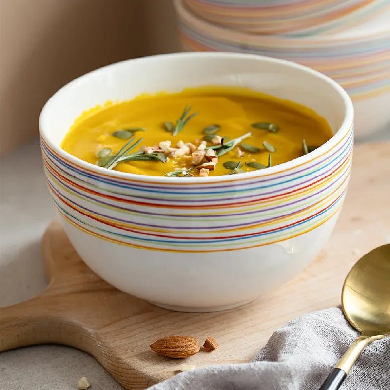 Colorful Deep Cereal Bowls - Set of 4 - Thumbnail 4