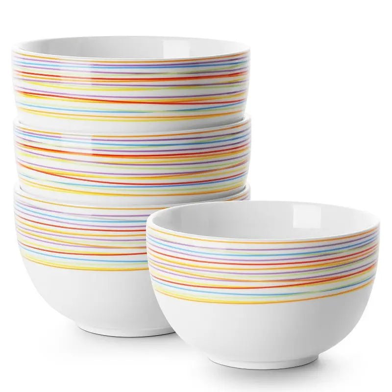 Colorful Deep Cereal Bowls - Set of 4