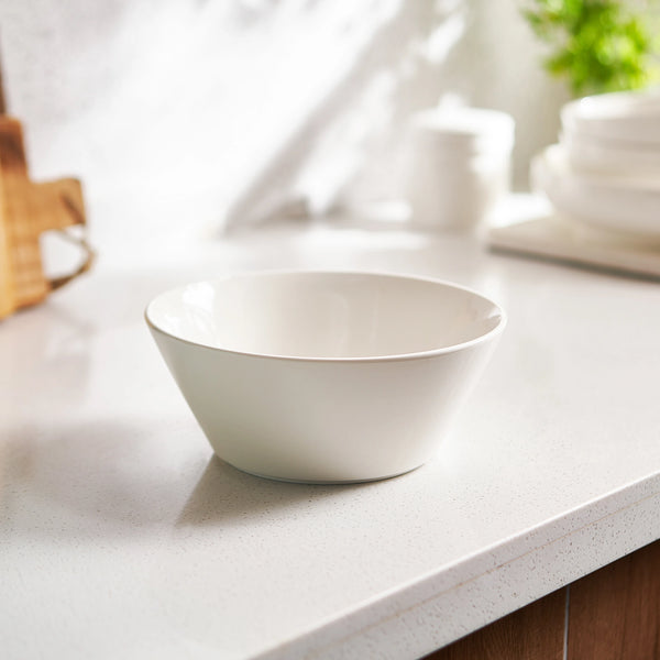 Wedding White Porcelain Ramen Bowls - Set of 4