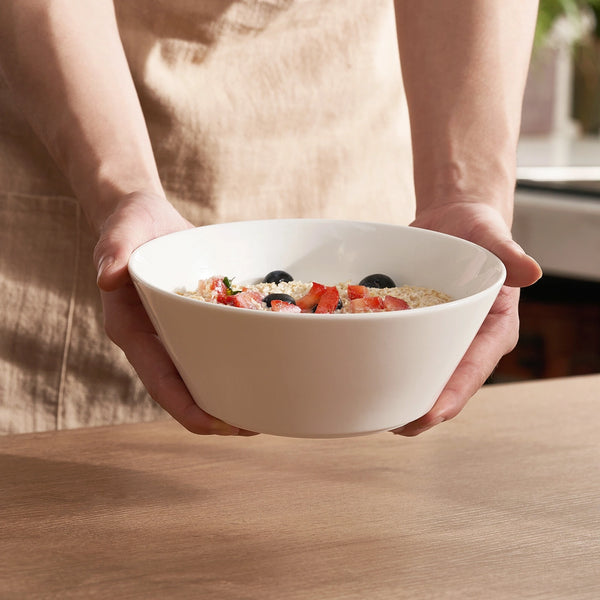 Wedding White Porcelain Ramen Bowls - Set of 4