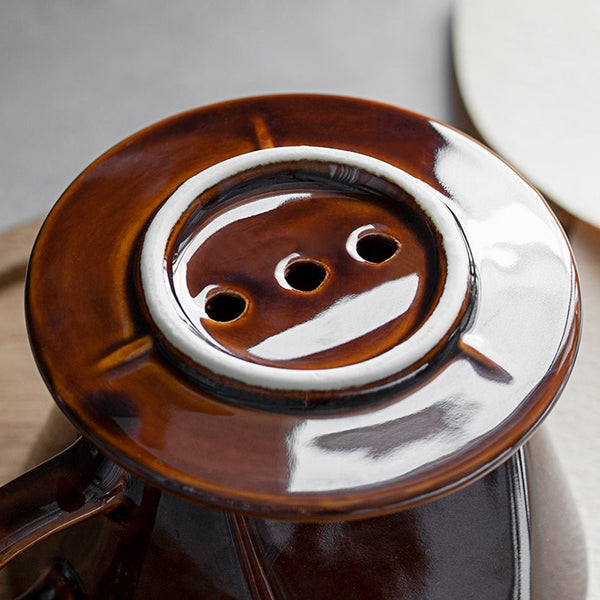 Ceramic Pour Over Coffee Dripper - Set of 1 - Drinkware