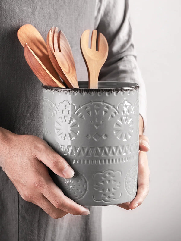 Farmhouse Kitchen Utensil Holder - Set of 1