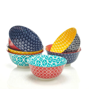 Mosaian Cereal Bowls - Set of 6 - Dinnerware