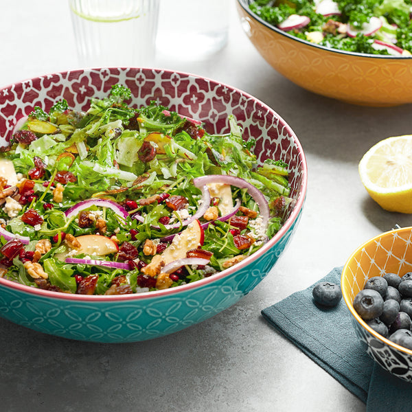 Mosaian Large Serving Salad Pasta Bowls  - Set of 2