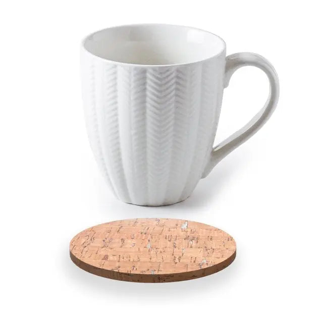 18 Oz Ceramic Coffee Mug with Coaster