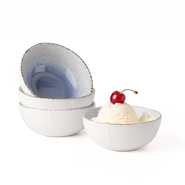 Caymere 4.7-Inch Coastal Blue Dessert Bowls - Set of 4