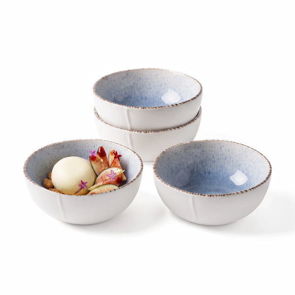 Caymere 4.7-Inch Coastal Blue Dessert Bowls - Set of 4