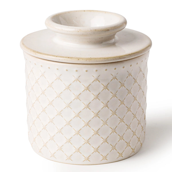 White French Butter Crock - Set of 1