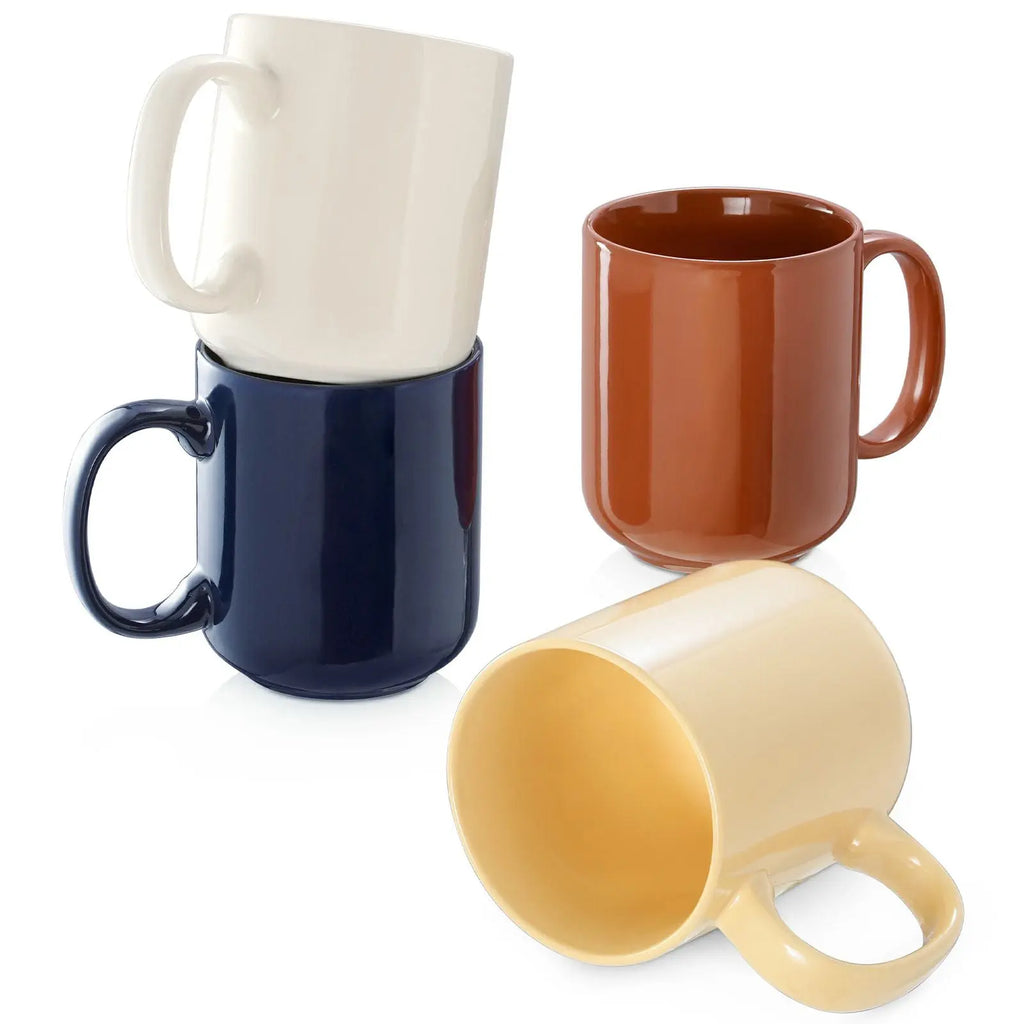 DOWAN Coffee Mugs, 15 oz Mug Set of 2, Ceramic Coffee Mug with Silicone  Bottom and Spill Proof Lid f…See more DOWAN Coffee Mugs, 15 oz Mug Set of  2