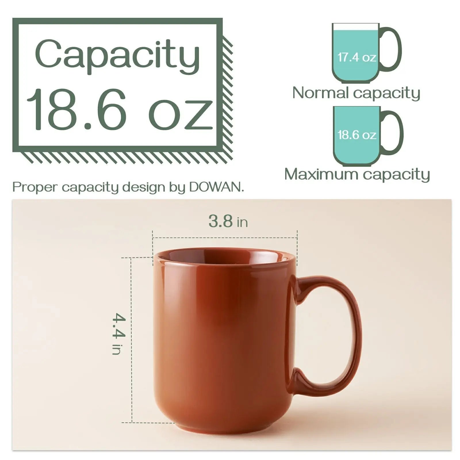 20 Oz Ceramic Coffee Mug