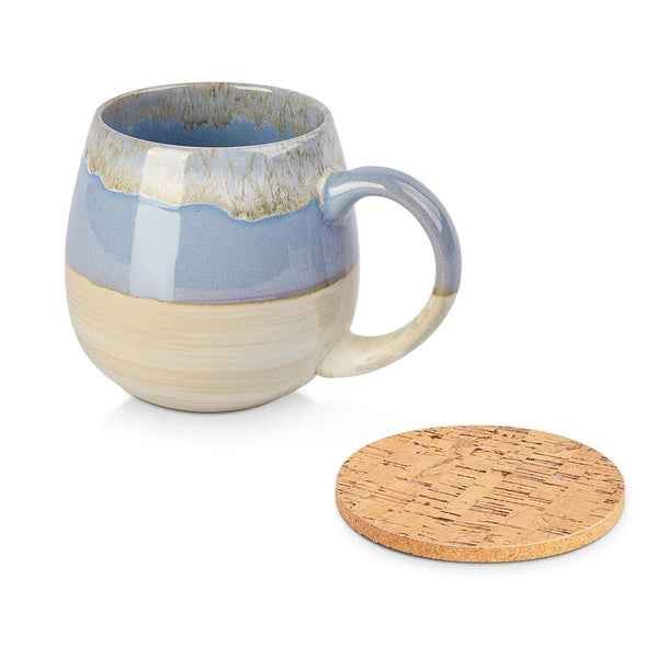 21 Oz Large Ceramic Coffee Mug with Coaster