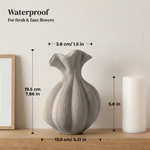 Pumpkin Short-Neck Vase - Set of 1