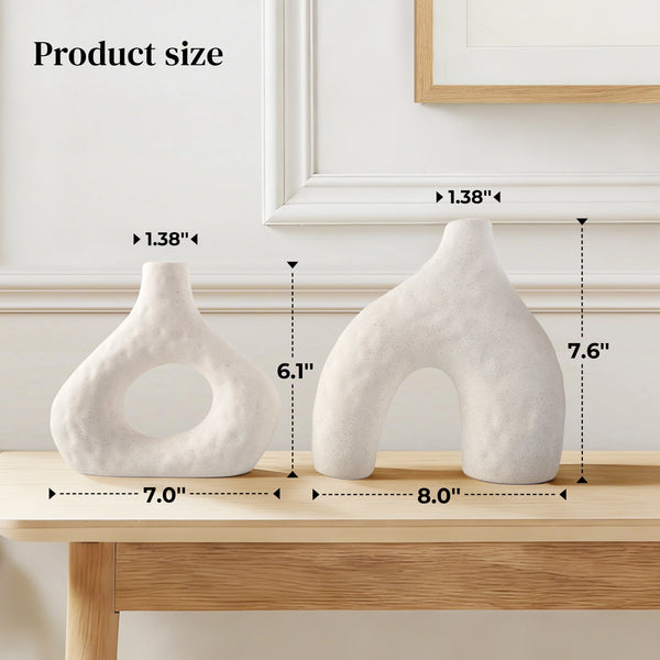 Hammered Bud Vases - Set of 2