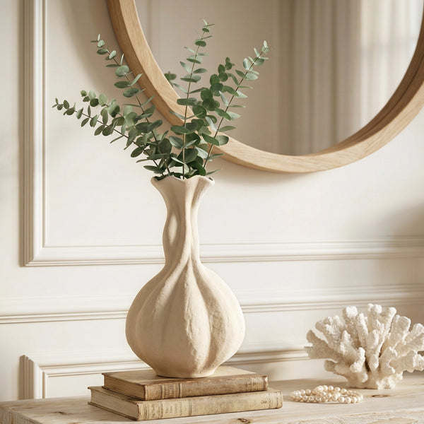 Pumpkin Long-Neck Vase - Set of 1