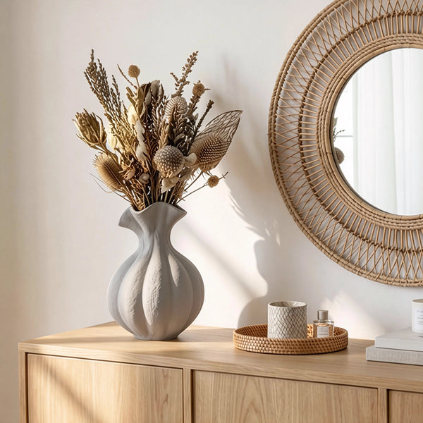 Pumpkin Short-Neck Vase - Set of 1