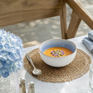 Caymere 6-Inch Coastal Blue Soup Bowls - Set of 4