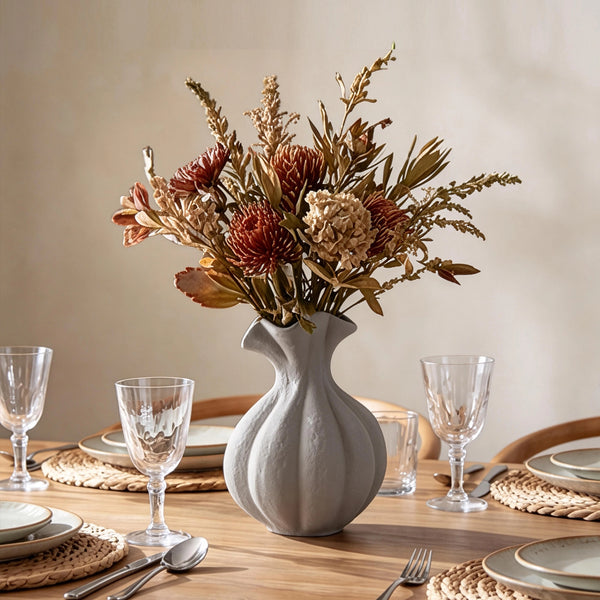 Pumpkin Short-Neck Vase - Set of 1