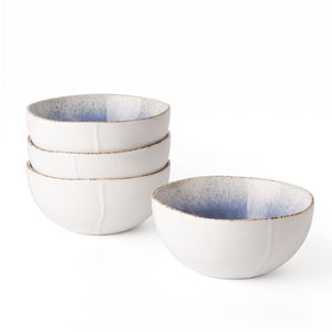 Caymere 6-Inch Coastal Blue Soup Bowls - Set of 4