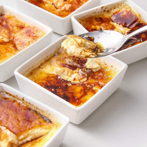 Wedding White Porcelain Square Ramekin Bowls- Set of 6