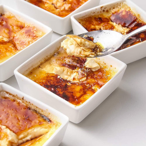 Wedding White Porcelain Square Ramekin Bowls- Set of 6