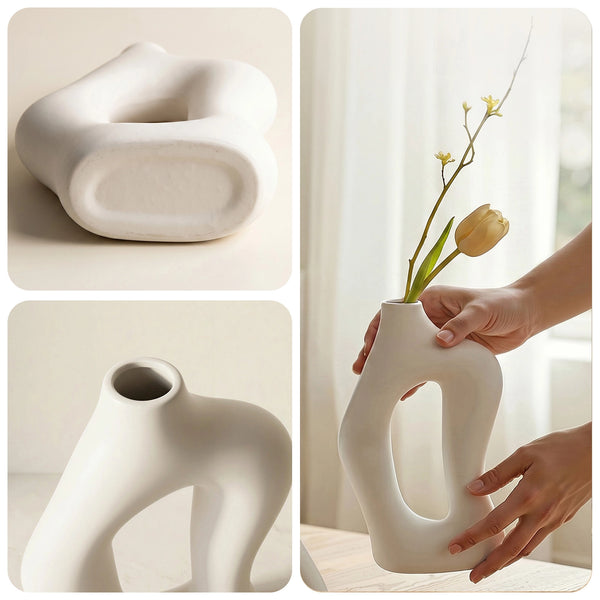Modern Interlocking Vases - Set of 2