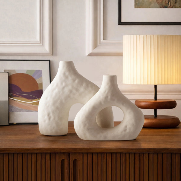 Hammered Bud Vases - Set of 2