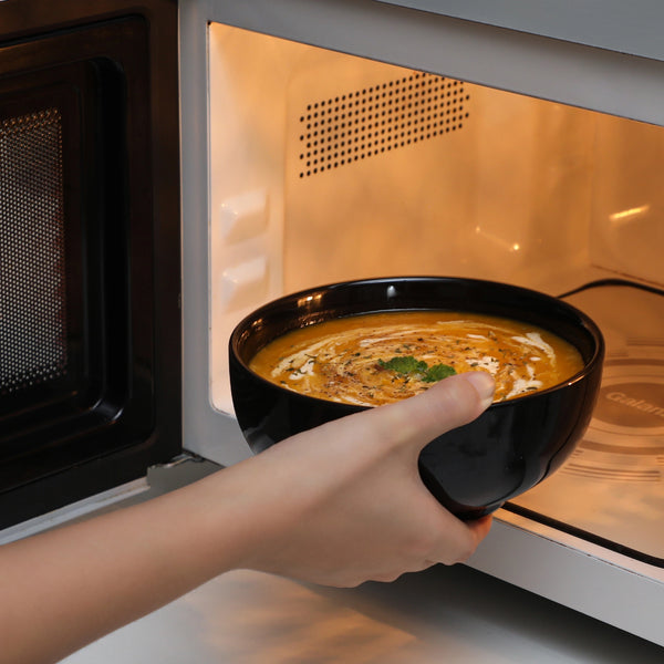 Black Soup and Cereal Bowls - Set of 4