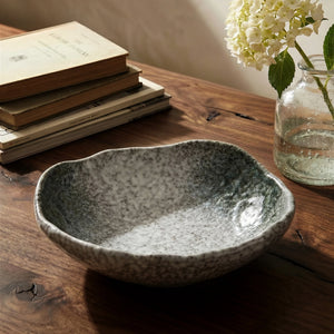 Moss Stone Wabi-Sabi Decorative Bowl - Set of 1