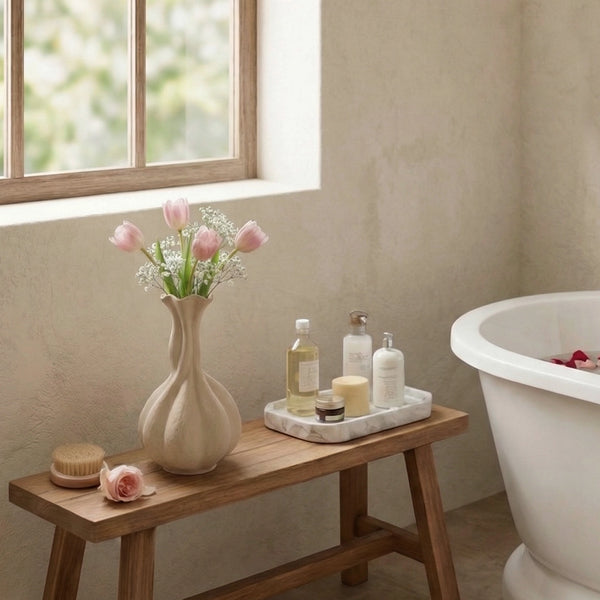 Pumpkin Long-Neck Vase - Set of 1