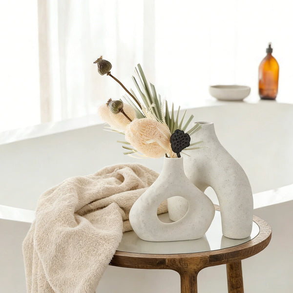 Hammered Bud Vases - Set of 2