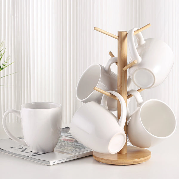 Wedding White Coffee Mugs - Set of 6