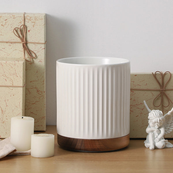 Rotating Ceramic Utensil Holder with Divider