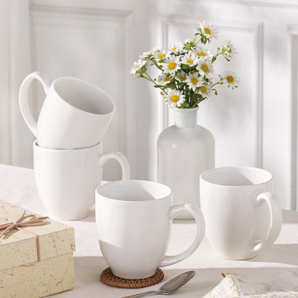 Wedding White Coffee Mugs - Set of 6