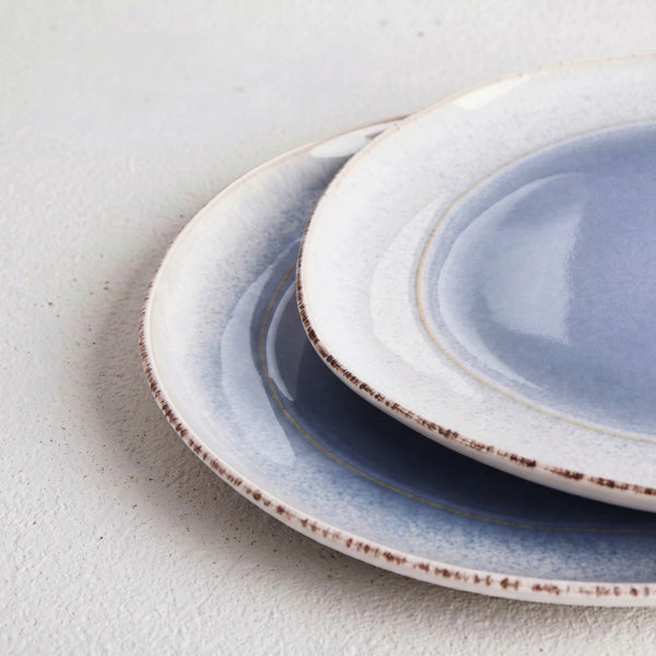 Caymere 10.5-Inch Coastal Blue Dinner Plates - Set of 6