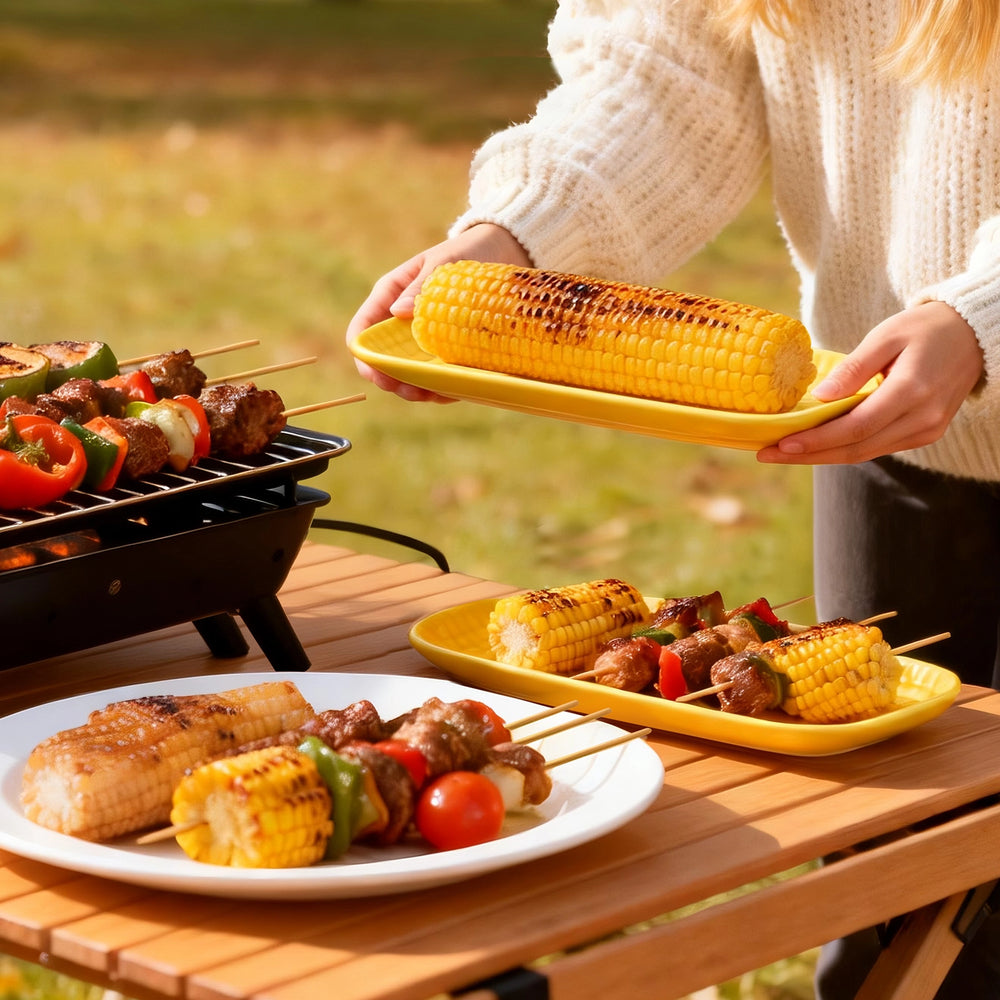 3D Corn Plates - Set of 4