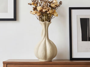 Pumpkin Long-Neck Vase - Set of 1