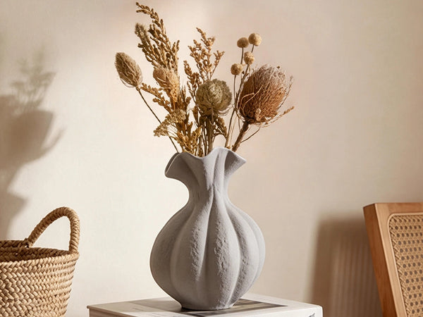 Pumpkin Short-Neck Vase - Set of 1