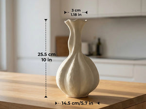 Pumpkin Long-Neck Vase - Set of 1