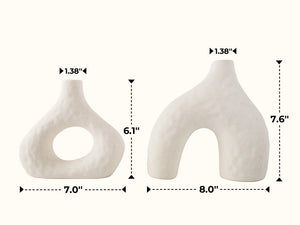 Hammered Bud Vases - Set of 2