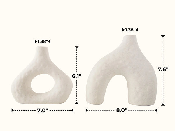 Hammered Bud Vases - Set of 2