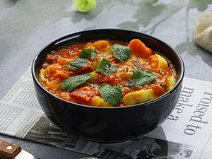 Black Soup and Cereal Bowls - Set of 4